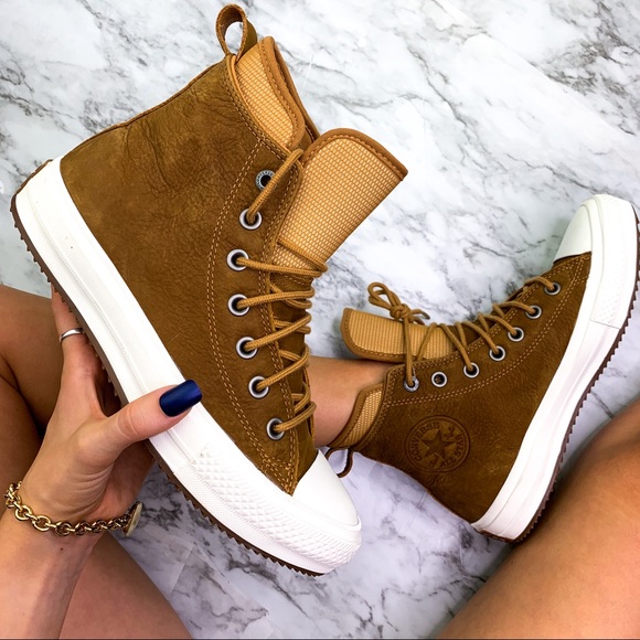 Converse Shoes - Converse All Star Brown Leather Boot Style Sneaker